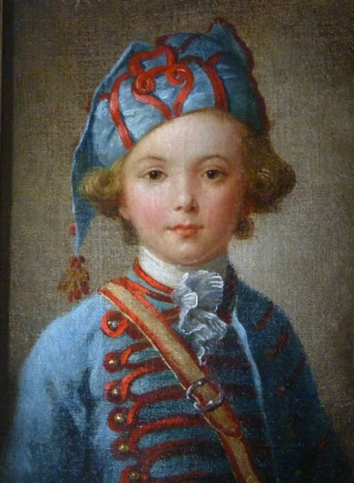 fig 1. SOLD......Portrait of a Young Boy c.1750; Studio or Circle of Antoine Pesne.