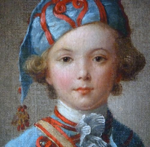 fig 2. SOLD......Portrait of a Young Boy c.1750; Studio or Circle of Antoine Pesne.