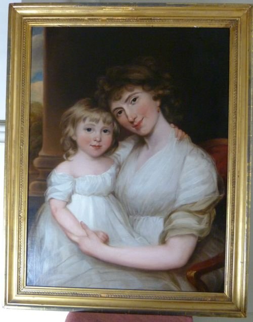 Sold.....portrait of Mother and Child C.1795-1800 by Weaver.