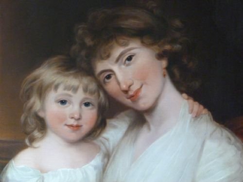 fig 2. SOLD.....Portrait of Mother and Child c.1795-1800 by Weaver.