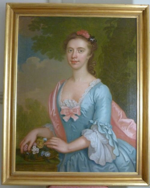 Sold...pair of Portraits of John and Jane De Carteret 1750s: Attributed to  Hamlet Winstanley.