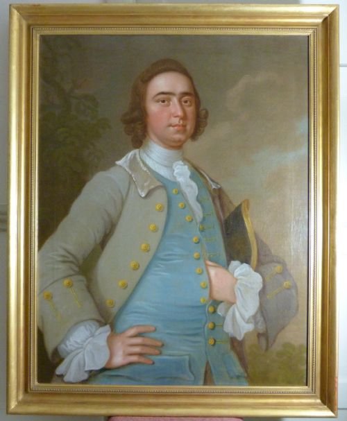 Sold....pair of Portraits of John and Jane De Carteret 1750s: Attributed to Hamlet Winstanley.