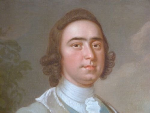 fig 2. SOLD....Pair of Portraits of John and Jane de Carteret 1750s: Attributed to Hamlet Winstanley.