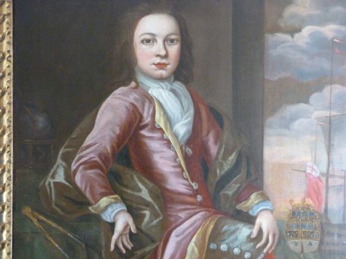 fig 1. SOLD....Portrait of a gentleman of the  Pett or Rolt family c.1680; English School.