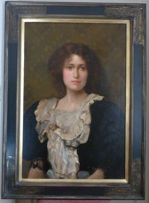 Sold....portrait of a Young Lady C.1910; by Ambrose Mcevoy.