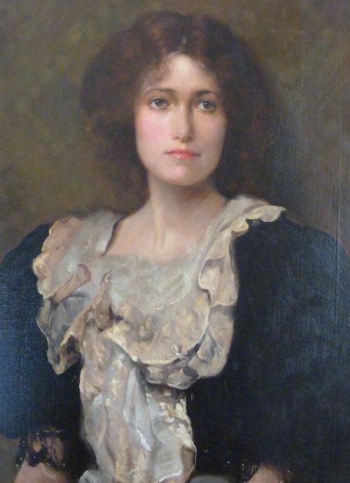 fig 1. SOLD....Portrait of a Young Lady c.1910; by Ambrose McEvoy.