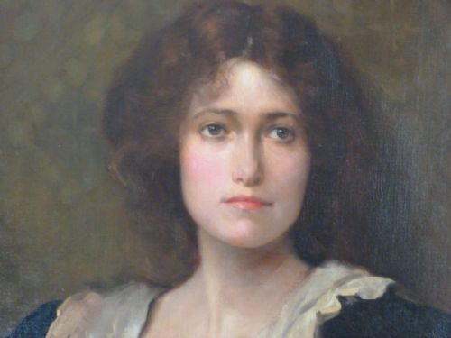 fig 2. SOLD....Portrait of a Young Lady c.1910; by Ambrose McEvoy.