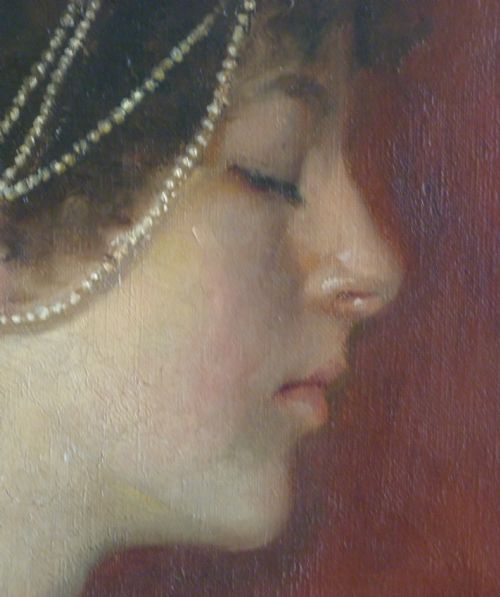 fig 3. SOLD....Portrait of a Young Woman as Selene, Goddess of the Moon c.1910; by Mela Muller