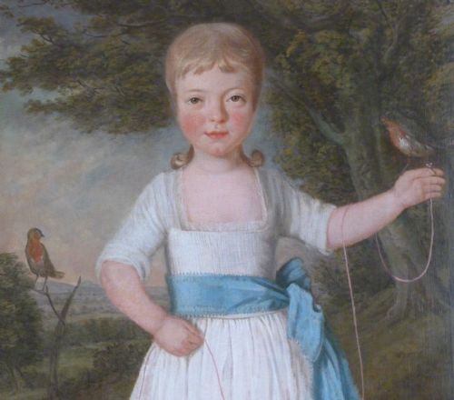 fig 1. SOLD....Portrait of a Young Girl c.1775 - 1790; English School.