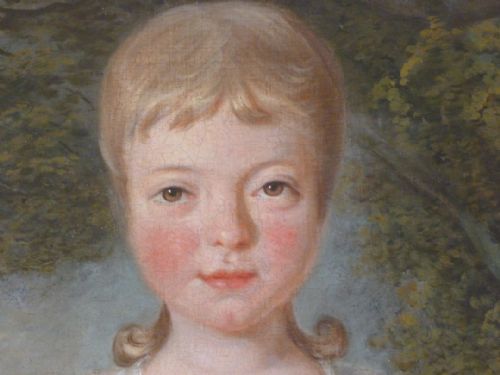 fig 2. SOLD....Portrait of a Young Girl c.1775 - 1790; English School.