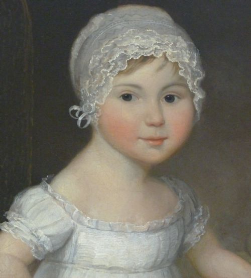 fig 1. SOLD....Portrait of a Young Girl with her Pets c.1810; Studio or Circle of William Owen R.A.