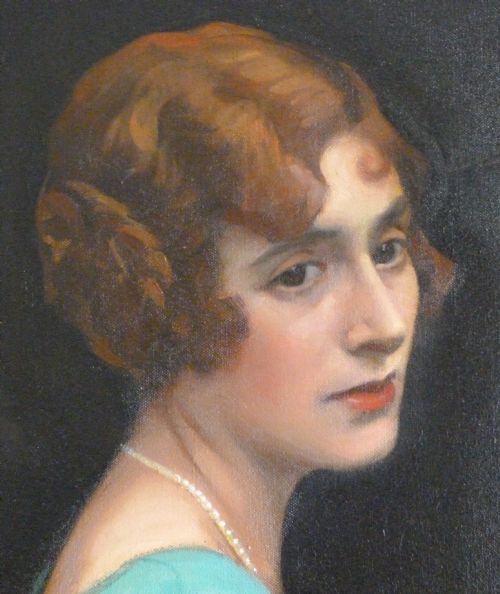 fig 1. SOLD....Portrait of a Lady 1928, by Stephen Makepiece Wiens.