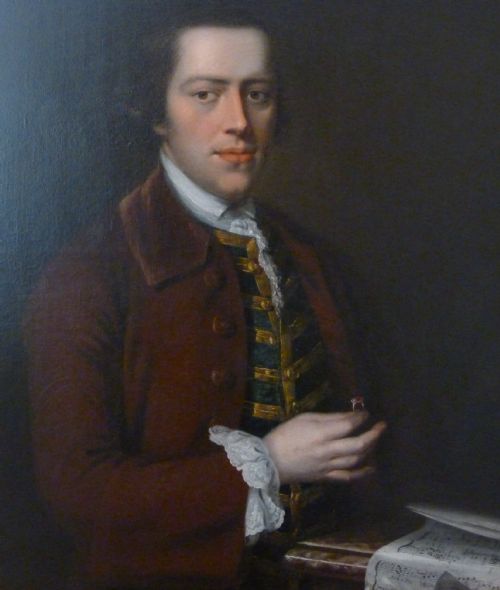 fig 1. SOLD....Portrait of Roger Simpinkson c.1760, by Sir George Chalmers.