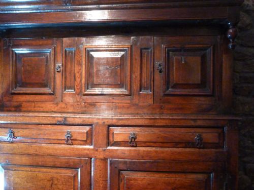 fig 1. Oak court cupboard c.1740