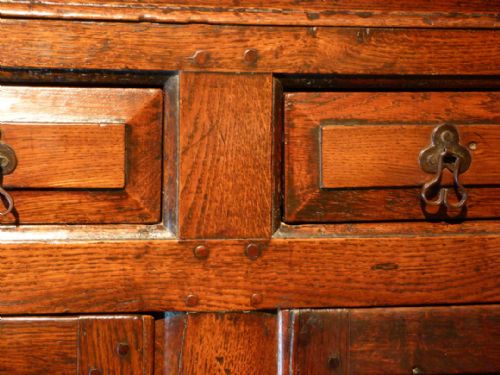fig 3. Oak court cupboard c.1740