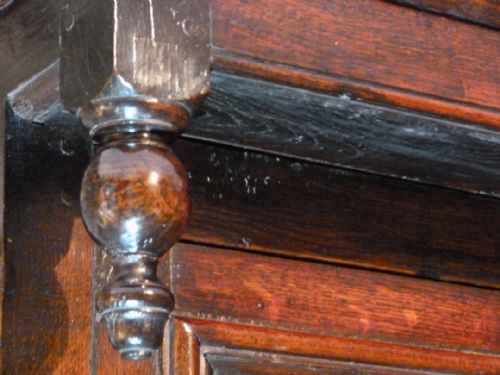 fig 4. Oak court cupboard c.1740