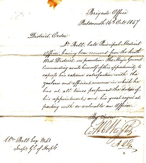 fig 9. SOLD....Portrait of Dr. William Bell c.1812; Scottish School.