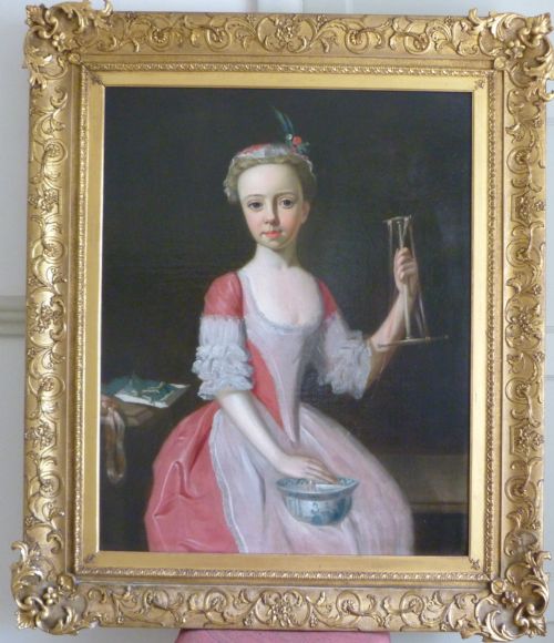 Sold....portrait of Jane Brooke; Follower of Philip Mercier
