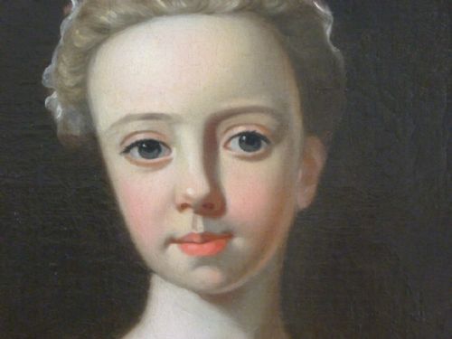 fig 3. SOLD....Portrait of Jane Brooke; Follower of Philip Mercier
