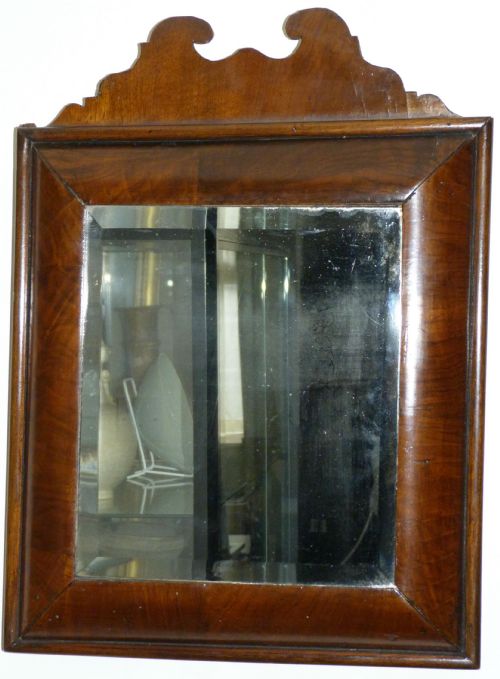 Walnut Cushion Framed Mirror C.1690.
