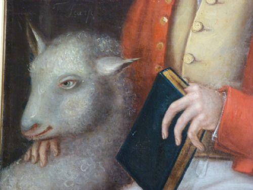 fig 3. Portrait of a Boy and Lamb c. 1825 by F. Scarfe.