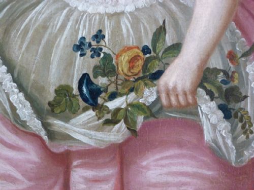 fig 4. Portrait of Elizabeth or Frances Brooke; Follower of Bartholomew Dandridge.