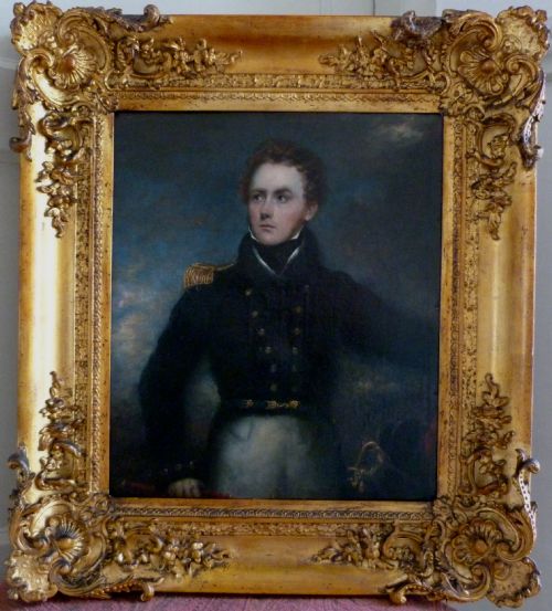 Sold....portrait of a Royal Navy Captain C.1810; Follower of Sir Thomas Lawrence.