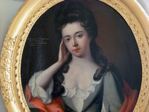 fig 1. Portrait of Mary, wife of George Perrott, early 18th century; Follower of Jonathan Richardson.