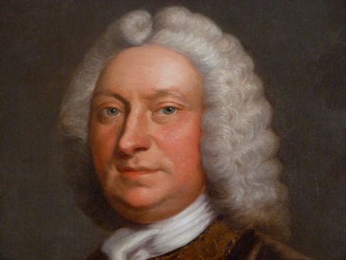 fig 2. SOLD....Portrait of Admiral Richard Lestock c 1740, attributed to John Wollaston.