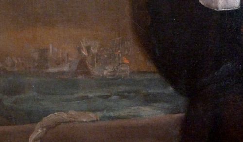 fig 5. SOLD....Portrait of Admiral Richard Lestock c 1740, attributed to John Wollaston.