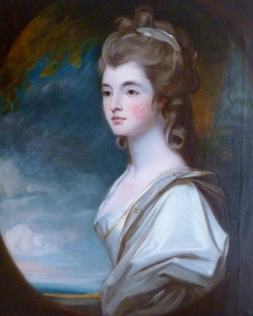 fig 1. SOLD...Portrait of Elizabeth Sutherland Leveson-Gower, Duchess-Countess of Sutherland 1782; Studio or Circle of Romney.