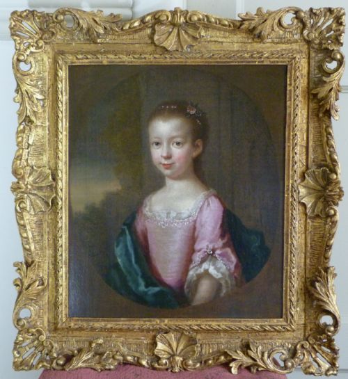 Portrait of a Girl C.1735: Circle of Joseph Highmore.