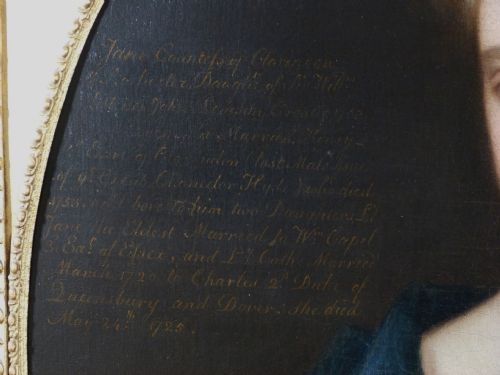 fig 4. Portrait of Lady Jane Hyde, Countess of Clarendon c.1693, by Michael Dahl.