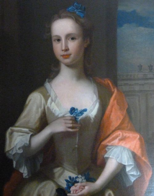 fig 1. Portrait of a Young Lady c.1735 by Bartholomew Dandridge.
