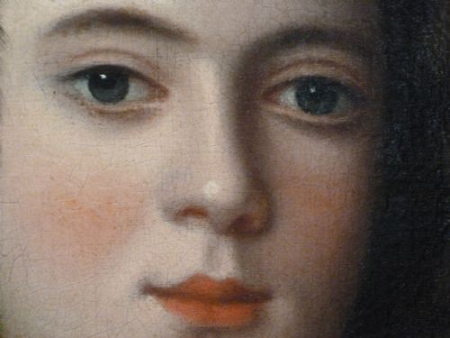 PORTRAIT OF A BOY IN RED C1720 FOLLOWER OF JOHN VERELST - ADDITIONAL PHOTO 6