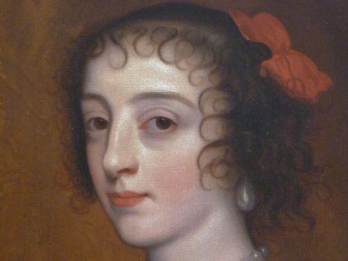 fig 2. SOLD....Portrait of Queen Henrietta Maria, After Sir Anthony Van Dyck.
