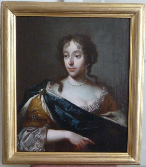 Portrait of Princess Henriette Adelaide of Savoy C.1665; Continental School.