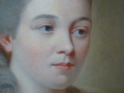 fig 2. Portrait of Mrs Christian c1780; Attributed to John Foldsone.