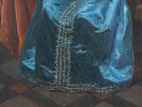 fig 3. Portrait of a Noblewoman, said to be Queen Henrietta Maria, c.1640; Follower of Daniel Mytens.