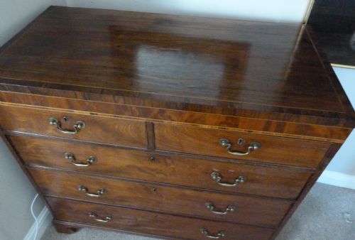fig 1. George III mahogany chest of drawers c.1795/1800.
