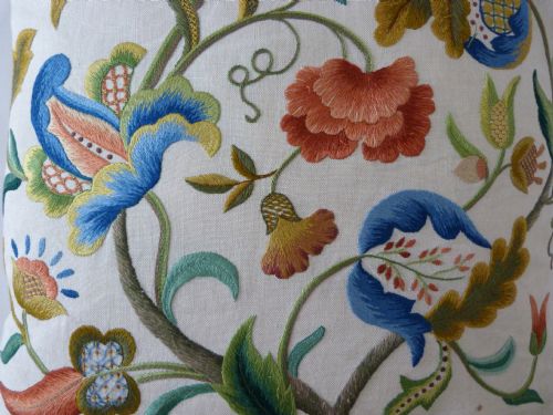 fig 1. Crewelwork cushion