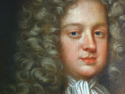 PORTRAIT OF JOHN ROBINSON OF DENSTON HALL SUFFOLK C1700 CIRCLE OF SIR GODFREY KNELLER - ADDITIONAL PHOTO 2