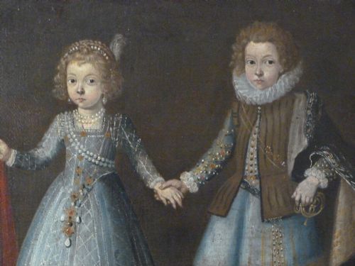 fig 1. Double Portrait of Two Aristocratic Children c. 1620/30; English School.