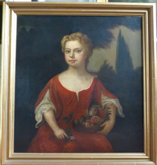 Portrait of a Girl in Red C.1710; Follower of Kneller.