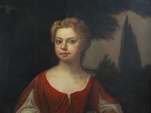 fig 1. Portrait of a Girl in Red c.1710; Follower of Kneller.