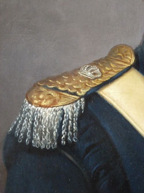 PORTRAIT OF COLONEL CLAES PIPER C1800 CIRCLE OF ANGELICA KAUFFMAN - ADDITIONAL PHOTO 4