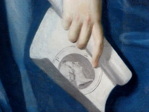fig 4. Portrait of a Lady in Blue c. 1730, probably by Thomas Hudson.
