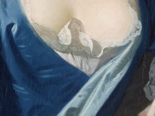 fig 5. Portrait of a Lady in Blue c. 1730, probably by Thomas Hudson.