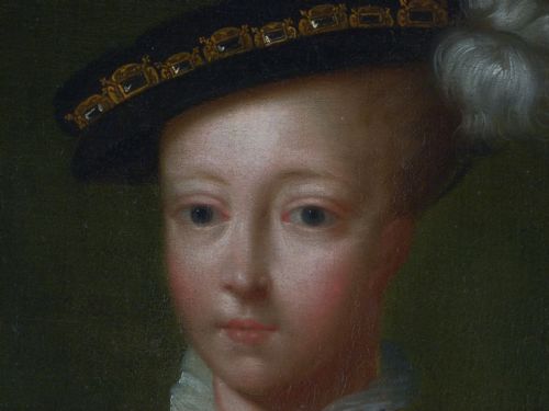 fig 2. SOLD...Portrait of King Edward VI, 18th century, after Federico Zuccaro or William Scrots.