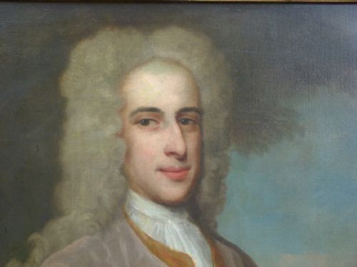 fig 1. Double portrait of Colonel and Mrs. Adams c.1720; Studio of Philip Mercier.
